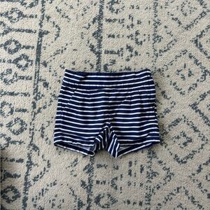 Janie and Jack Blue and White Striped Shorts